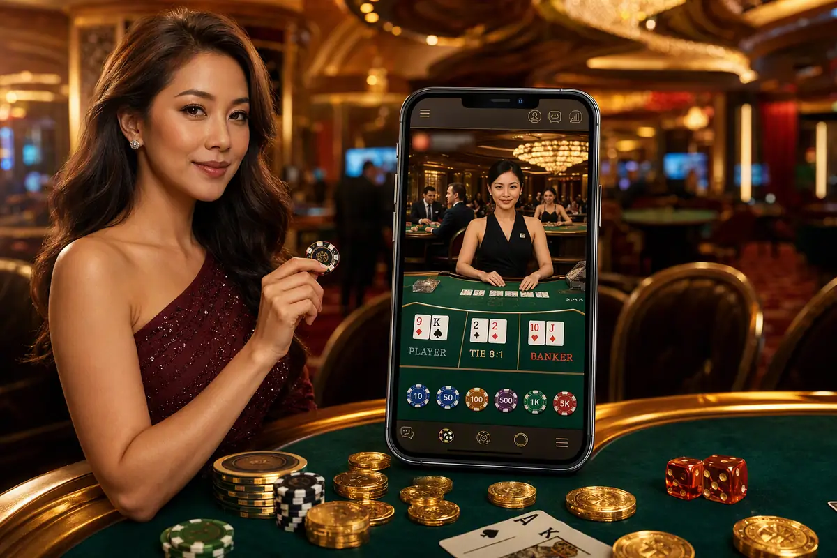 e28asia Casino suasana meja live dealer